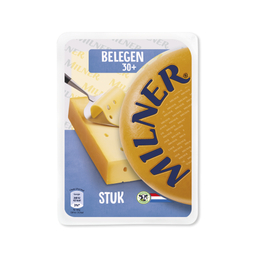 Milner 30+ Kaas Belegen stuk 450g