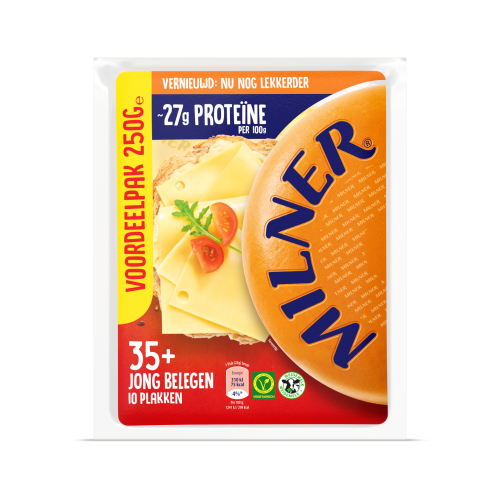 Milner 35+ Jong belegen plakken Voordeelpak 250 g
