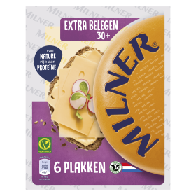 Milner 30+ Kaas Extra Belegen plakken 150g