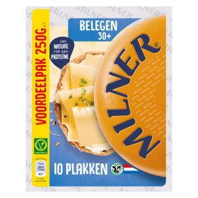 Milner 30+ Kaas Belegen plakken 250g