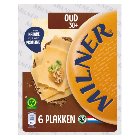 Milner 30+ Kaas Oud plakken 150g